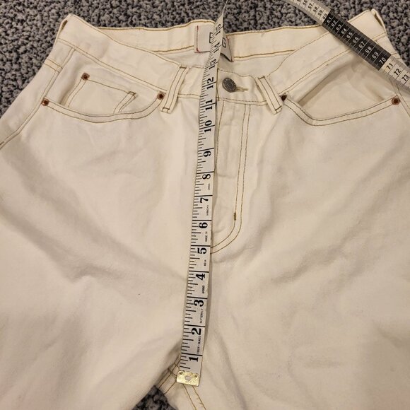 BDG Cowboy Jeans Cream White Denim Baggy Bootcut Size 31 - Picture 8 of 9